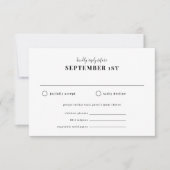 Sfeer Reageer met Maaltijdkeuze RSVP Kaartje (Voorkant)