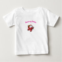 Sfeer van glimlach – Cute baby kerst T-shirt