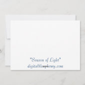 "Sfeer van Licht" Vouwkart Feestdagenkaart (Achterkant)