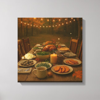 Sfeer van Samenkomsten Canvas Afdruk