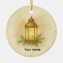 Sfeerlijke Lantaarn Winter Wandklok – MerryMist Wa