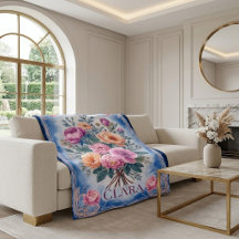 Sfeervol Hemelblauw Babykamer Victoriaanse Roos Sh