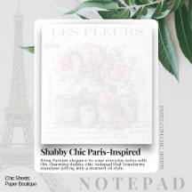 Sfeervol Paris geïnspireerd vintage ontwerp notiti