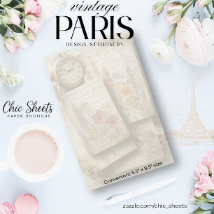 Sfeervol Paris geïnspireerd vintage schrijfpapier Briefpapier