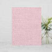 Sfeervol Roze Juteprint Scrapbookpapier Briefhoofd (Staand voorkant)