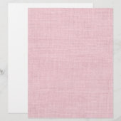 Sfeervol Roze Juteprint Scrapbookpapier Briefhoofd (Voorkant / Achterkant)