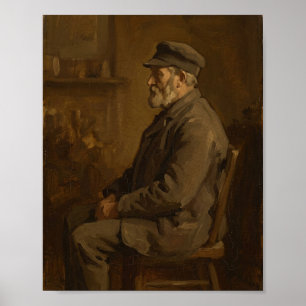 Sfeervol Rustiek Portret II Vintage Schilderij Poster