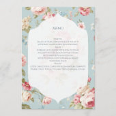 Sfeervolle bloemenprint menu (Voorkant)