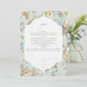 Sfeervolle bloemenprint menu (Staand voorkant)