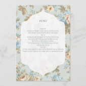 Sfeervolle bloemenprint menu (Voorkant)