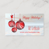 Sfeervolle Kerstcadeaubon Template Kortingskaartje (Voorkant)