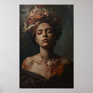 Sfeervolle Surrealistische Olie Schildering/ Ether Poster