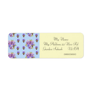 Sfeervolle Viola Bloem Retouradres Labels