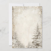 Sfeervolle Winter Boom Uitnodiging Template | Vint (Voorkant)