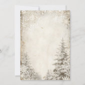 Sfeervolle Winterboom Uitnodiging Sjabloon | Vinta (Achterkant)