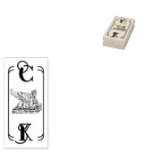 Sfinx Art nouveau ex libris Rubberstempel (Gestempeld)