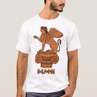 Sfinx bij Delphi - Oud-Grieks Rode Figuur T-shirt