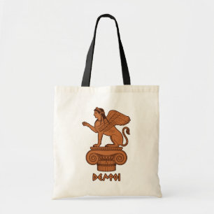 Sfinx bij Delphi - Oudgriekse Rode Figuur Tote Bag