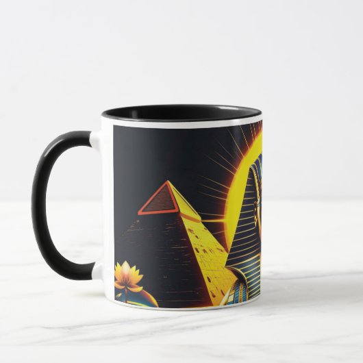 Sfinx en Piramide - Egyptische farao Mok (Links)