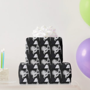 Sfinx Kat Haarloos Zwart Wit Dierenportret Cadeaupapier