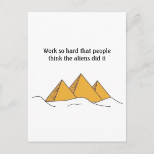 Sfinx Piramides Oud Egypte Grappig Buitenaards Wez Briefkaart