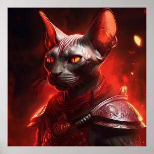 Sfinxkat Krijger Uit Een Andere Melkweg Poster
