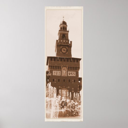 Sforza Castle Milano Poster (Voorkant)