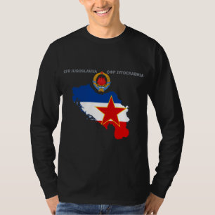 SFR Joegoslavië - Kaart - Embleem - vlag T-shirt