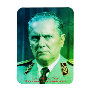 SFRJ Maarschalk Tito Portret Joegoslavië Nostalgie Magneet