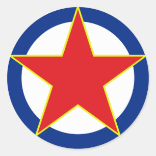 SFRJ RV i PVO Ronde Sticker