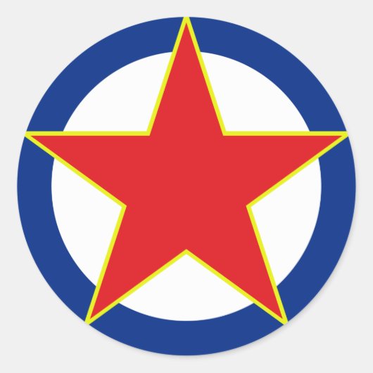 SFRJ RV i PVO Ronde Sticker (Voorkant)