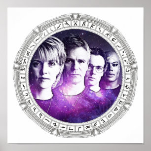 SG1 in een Stargate White Poster