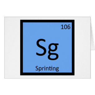 Sg - Athlétisme de sprint Symbole chimique
