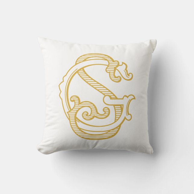 SG Monogram of GS Monogram Sierkussen (Voorkant)