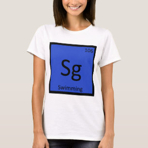 Sg - Zwem Sport Scheikunde Periodiek Systeem T-shirt