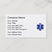 SGE Cartes de visite Médicales (Dos)