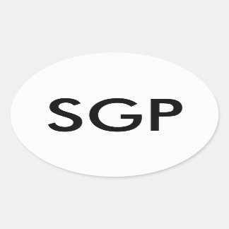SGP ovale Sticker