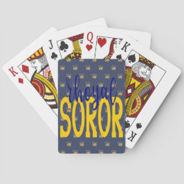 SGRho Geïnspireerd Rhoyal Blue en Gold Rhoyal Soro Pokerkaarten