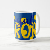 SGRho Rhoyal Blauw en Goud Rhoyal Soror Mok (Voorkant rechts)