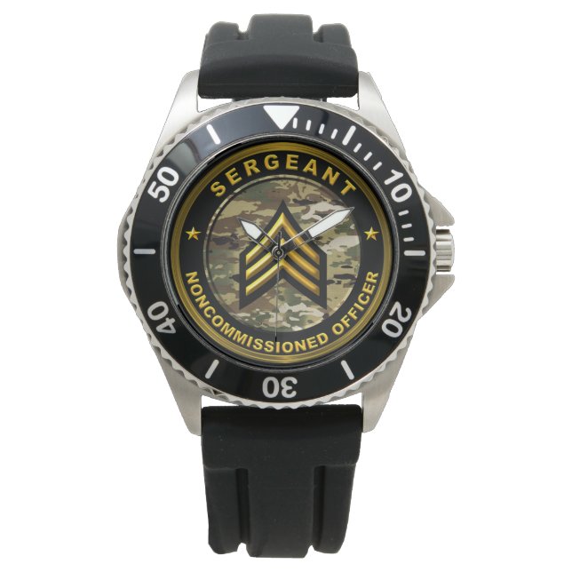 SGT Sergeant NCO Horloge (Voorkant)