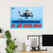 SH-60F OCEAN HAWK POSTER (Thuiskantoor)