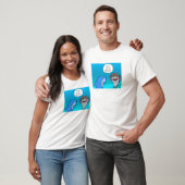 Shaaark met Sting Ray Sunbrit T-Shirt (Unisex)