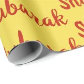 SHAADI MUBARAK Desi Indian Pakistani Gift Wrap Cadeaupapier (Rol Hoek)