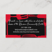 shaarsnuffelkokkerkklasse visitekaartje (Achterkant)