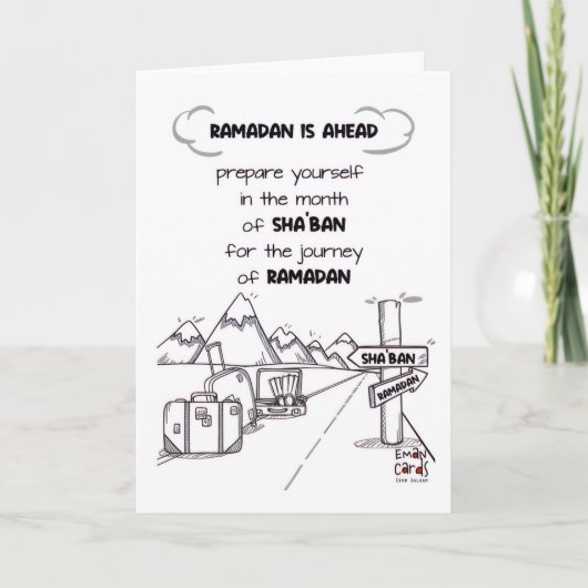 Shaban - Holy Month Blessings Kaart (Voorkant)
