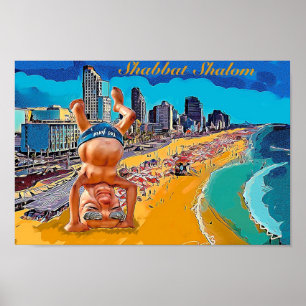 Shabbat a Tel Aviv Poster