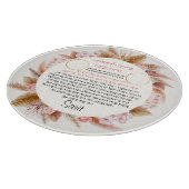 Shabbat Candle Holder pampas Design Cutting Board Snijplank (Hoek)