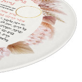 Shabbat Candle Holder pampas Design Cutting Board Snijplank (Hoek)