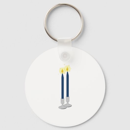 Shabbat Candle Sleutelhanger (Voorkant)