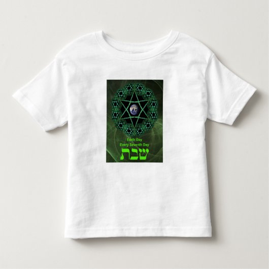 Shabbat - Earth Day Kinder Shirts (Voorkant)